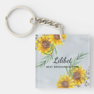 BUDGETEN Bridesmaid Brudens sida ger SUNFLOWERS