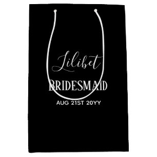 BUDGETEN Bridesmaid Brudens sida Gifts Black White