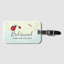 BUDGETEN Bridesmaid Brudens sida Gifts LADYBUGS Bagagebricka