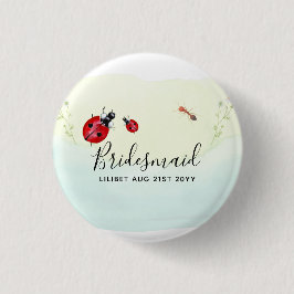 BUDGETEN Bridesmaid Brudens sida Gifts LADYBUGS Knapp