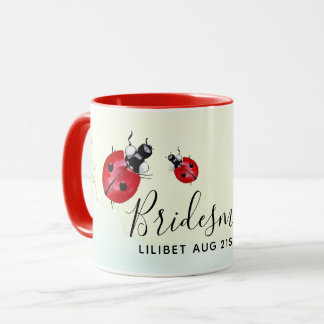 BUDGETEN Bridesmaid Brudens sida Gifts LADYBUGS Mugg