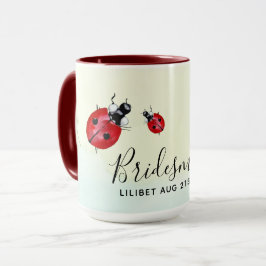 BUDGETEN Bridesmaid Brudens sida Gifts LADYBUGS Mugg