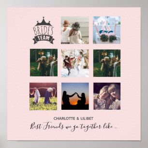 BUDGETEN - Bridesmaid presenterar PHOTO COLLAGE-ci Poster