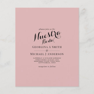 BUDGETEN Bröllop - Bilingual Boda Bröllop Flye Flygblad