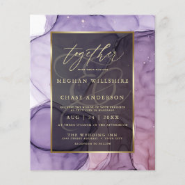 Budgeten Bröllop Elegant Lavender Ro Abstrakt Bläc