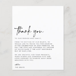 BUDGETEN Bröllop Photo - tackkort