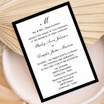 Budgeten Bröllop Plocka Gräns Färg i i Vita Inbjudningar<br><div class="desc">Är du intresserad av en bröllopsinbjudan som bryr sig om din budget? Det är inbjudan till dig! Den prisvärda bröllopsinbjudan har en vit bakgrund med en anpassningsbar färg gräns som för närvarande är svart men som kan ändras till din anpassningsbar färg gräns. Allt du behöver göra är att välja att...</div>