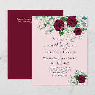 BUDGETEN Burgundy Ro Eucalyptus Bröllop