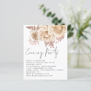 BUDGETEN Cream Blommigt Bröllop Evening Party Inbj