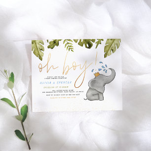 Budgeten! Elephant & Löv Cute Baby Shower