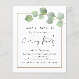 BUDGETEN Eucalyptus Bröllop i kväll Party Inbjudan