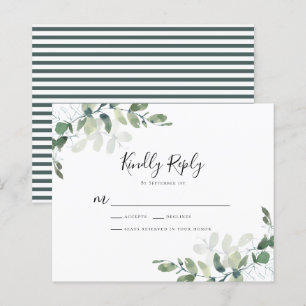 BUDGETEN Eucalyptus Greenery Bröllop OSA Card