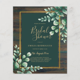 BUDGETEN Eucalyptus MÖHIPPA Greenery Guld QR F Flygblad
