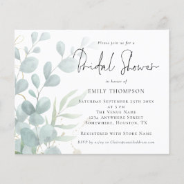 Budgeten Eucalyptus Powder Blue Möhippa Inbjudan