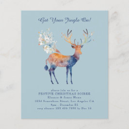 Budgeten Festive Renor jul Party Inbjudan