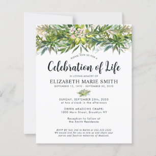 Budgeten Firande i Life Greenery Löv Funeral