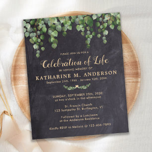 Budgeten Firande i Life Rustic Greenery Inbjudan