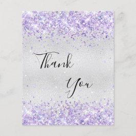 BUDGETEN FÖDD silver lila glitter tack