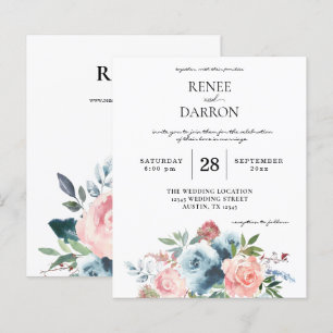 Budgeten för Blommigten för Baby blue och  Rosa Br