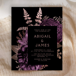 Budgeten för Blommigten för Moody Mörk Lila Ro Gul