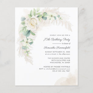 Budgeten för Botaniska 70:e Födelsedagsfest inbjud