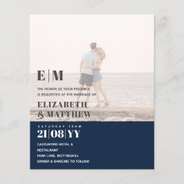 BUDGETEN FÖR DEN GAMLA PHOTO OVERLAY Wedding Flygblad