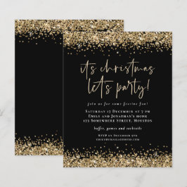 Budgeten för Glitter-julen i Guld, Party Black