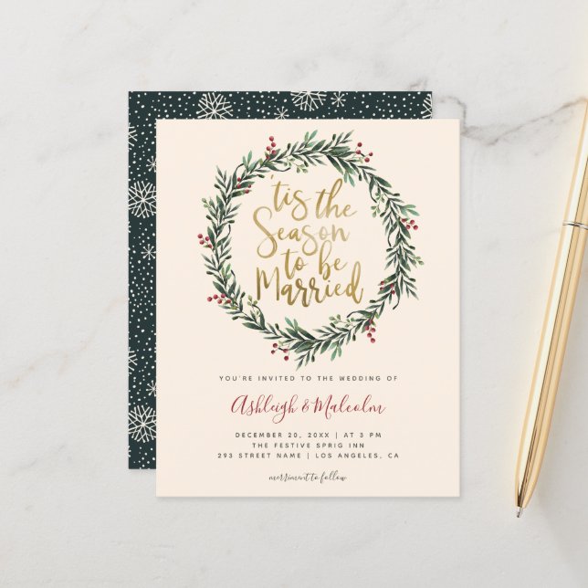 Budgeten för jul-utbrottet Bröllop (Fram/Back In Situ)