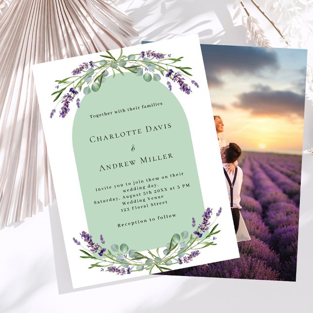 Budgeten för Lavender Arch-fotoförsäljning bröllop (Skapare uppladdad)