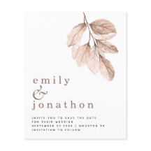 Budgeten för  löv Bröllop spara datum