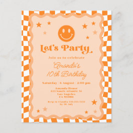 Budgeten för Orange Lycklig Ansikte Kontrollerad i