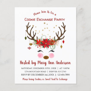 Budgeten för Renys jul Cookie Exchange Party Flygblad