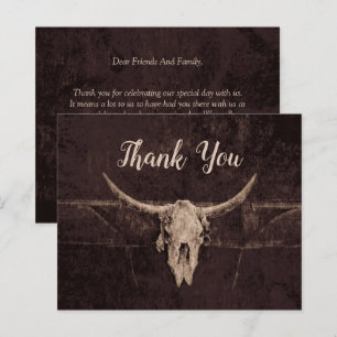 Budgeten för Rustic Western Brown Bull Skull Bröll