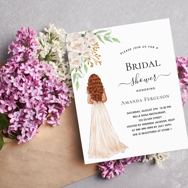 Budgeten för vit grönt inbjudningskort för möhippa (Skapare uppladdad)