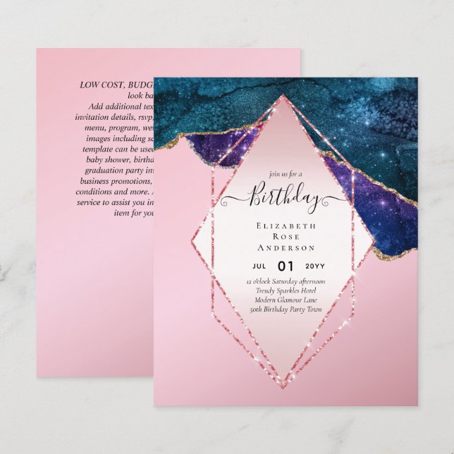 BUDGETEN Glitter Glam Foil Söt Girly, vilken ålder (Fram/baksida)
