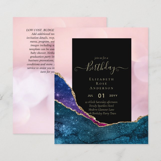 BUDGETEN Glitter Glam Foil Söt Girly, vilken ålder (Fram/baksida)