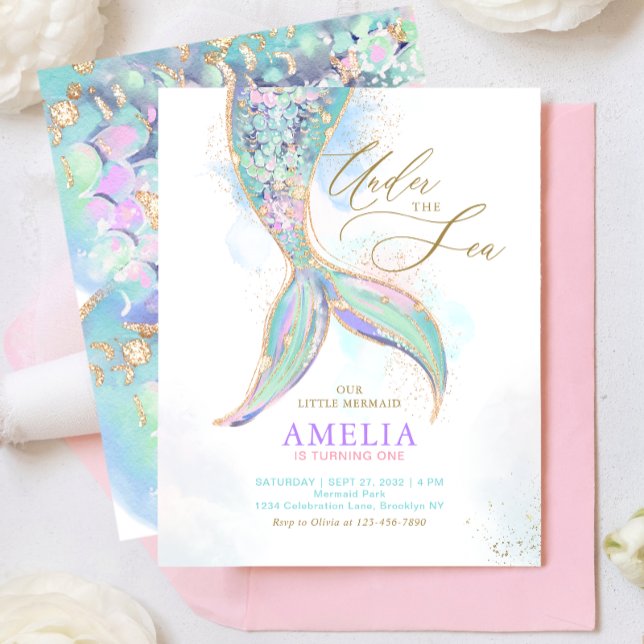 BUDGETEN Glitter Sjöjungfru Svan under Havsdagen (Skapare uppladdad)