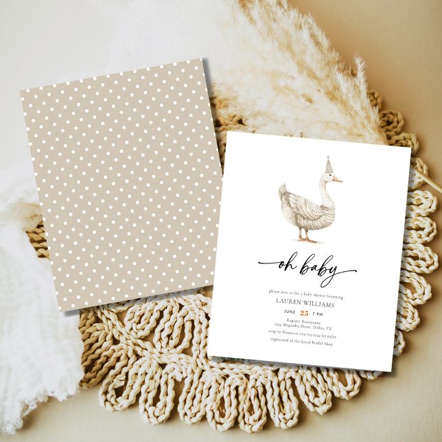BUDGETEN GÖR Kön Neutral Baby Shower-inbjudan (Skapare uppladdad)