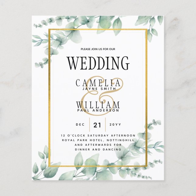 BUDGETEN Grey Wedding Investigation QR CODE OSA Flygblad (Framsidan)