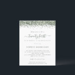 Budgeten Grönt Glitter tjugoförsta Party Inbjudan<br><div class="desc">Ett ekonomiskt alternativ i BUDGET på en mindre storlek på 4, 5 x 5, 6 tum (110 lbs vikt), som är av samma tjocklek som ett vykort (är dock inte lämpligt för använda som vykort). OBSERVERA ATT DET FINNS EN inbjudan per lakan. Grönt Glitter 20 första Party Inbjudan. En gräns...</div>