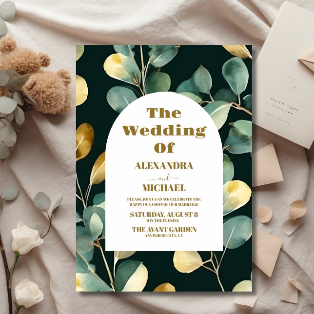 Budgeten Grönt Guld Glitter Eucalyptus Bröllop (Skapare uppladdad)