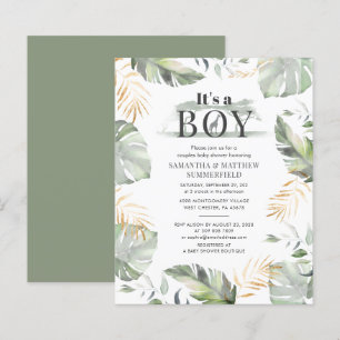Budgeten Grönt Guld Löv Jungle par Baby Shower