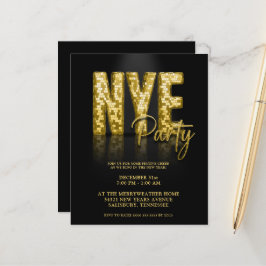 Budgeten Guld Disco Glitter Nyårsafton Party
