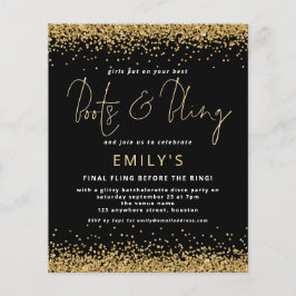 BUDGETEN Guld Glitter Black Bachelorette Disco