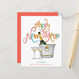 BUDGETEN Guld Glitter Champagne Gott nytt år