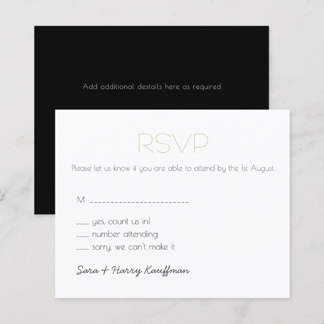 BUDGETEN guld svartvit ODLINGSSRAVP (Fram/baksida)