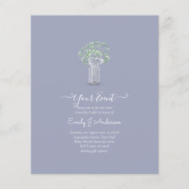 BUDGETEN Gypsophila Mason Burk Modern Minimal BRÖL Flygblad