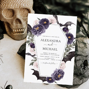 Budgeten Halloween Bröllop höstfälla Mörk Flygblad