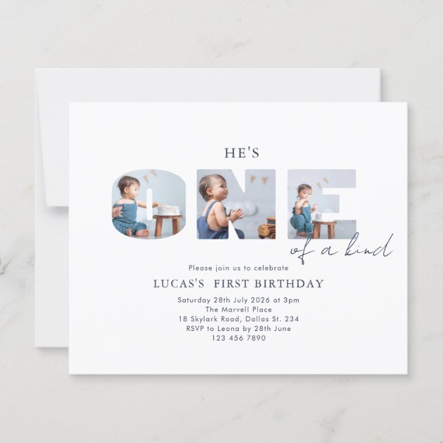 BUDGETEN Han är en sorts blå första födelsedag (Framsida)