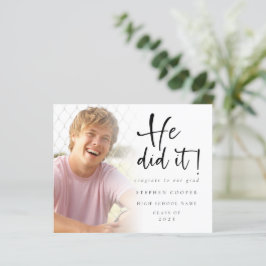 Budgeten han gjorde det med anledning av meddeland